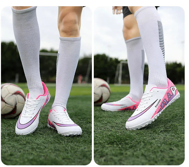 2026 New Men Soccer Shoes Breathable Football Boots FG/TF Turf Boots Non-Slip Wear Resistant Adult Outdoor Training Match Sports
