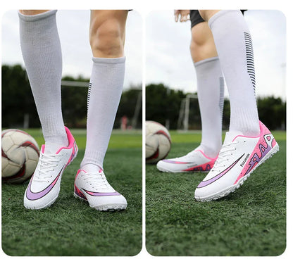 2026 New Men Soccer Shoes Breathable Football Boots FG/TF Turf Boots Non-Slip Wear Resistant Adult Outdoor Training Match Sports