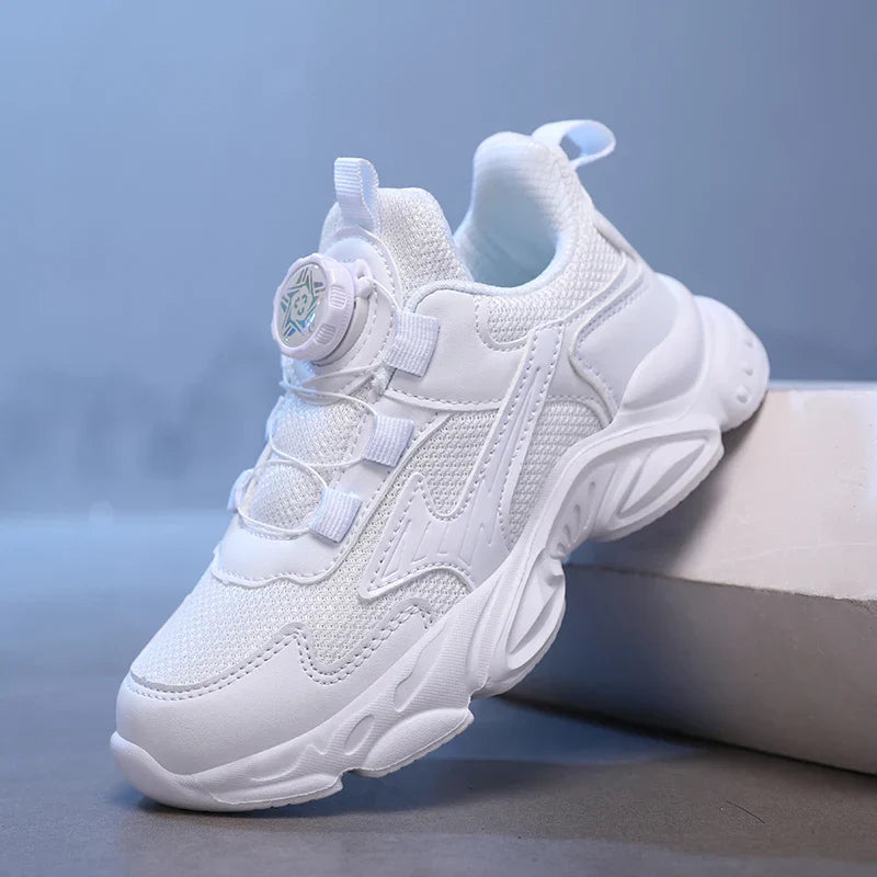 Children's Basketball  Sports Shoes Breathable Student White School Walking Shoes Anti-skid Boys Girls Casual Running Sneakers