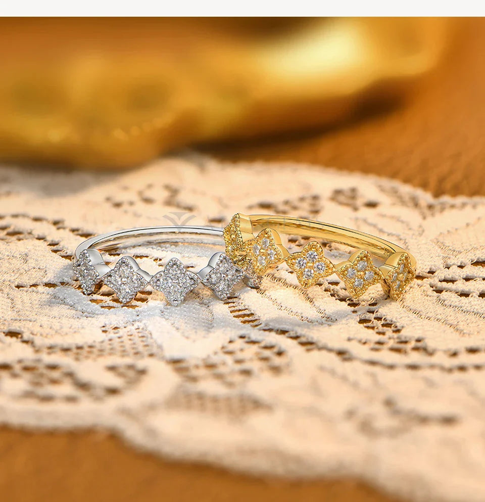 Bagues en Moissanite Synthétique Ronde D VVS1 ATTAGEMS Bagues de Mariage Classiques en Argent Sterling 925 Marques de Luxe pour Femme 2026 Haute Qualité