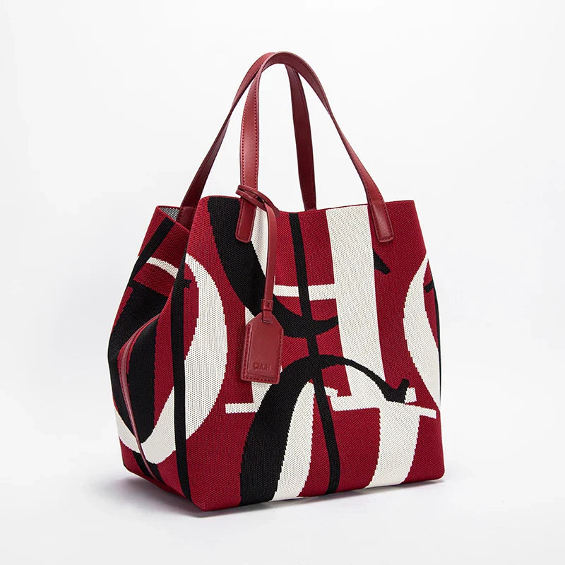 Fashion Retro Design New Women's Handbag Shopping Holiday Tourism High Capacity Handbag