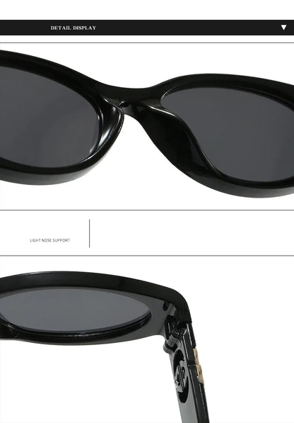 Cycling New Fashion Small Oval Sunglasses Vintage Men Women Personlity Small Frame Shades Sun Glasses Latest Popular UV400