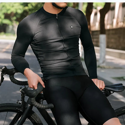 Lameda Cycling Jersey Spring Summer Cycling Clothes For Men Men's Summer Quick Dry Breathable Road Cycling Suit Long Sleeve Top