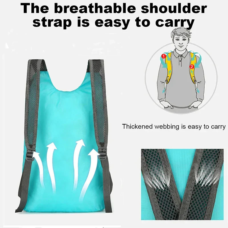 New Unisex Backpack Lightweight Folding Multi Color Outdoor Backpack Spring Fashion Mini Tote Bag
