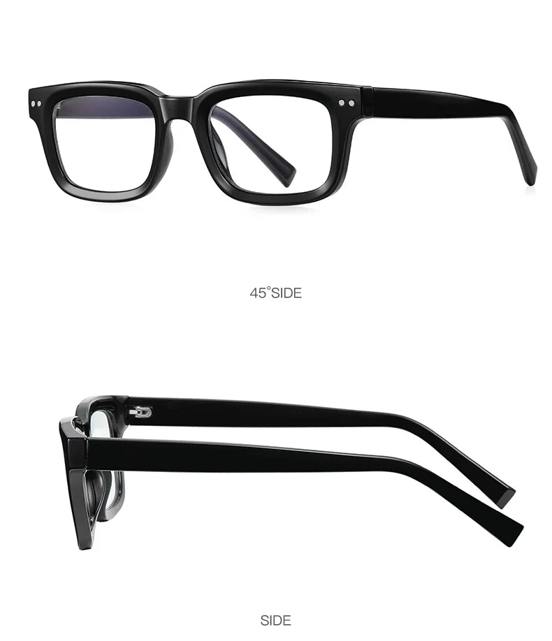 Men's glasses Square Classic Business Anti-Blue Light Reading Glasses Myopia Hyperopia Prescription Customized PFD2189