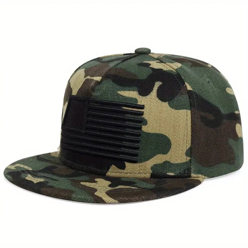 American Flag Embroidery Hip-hop Hats Outdoor Adjustable Casual Baseball Caps Sunscreen Hat