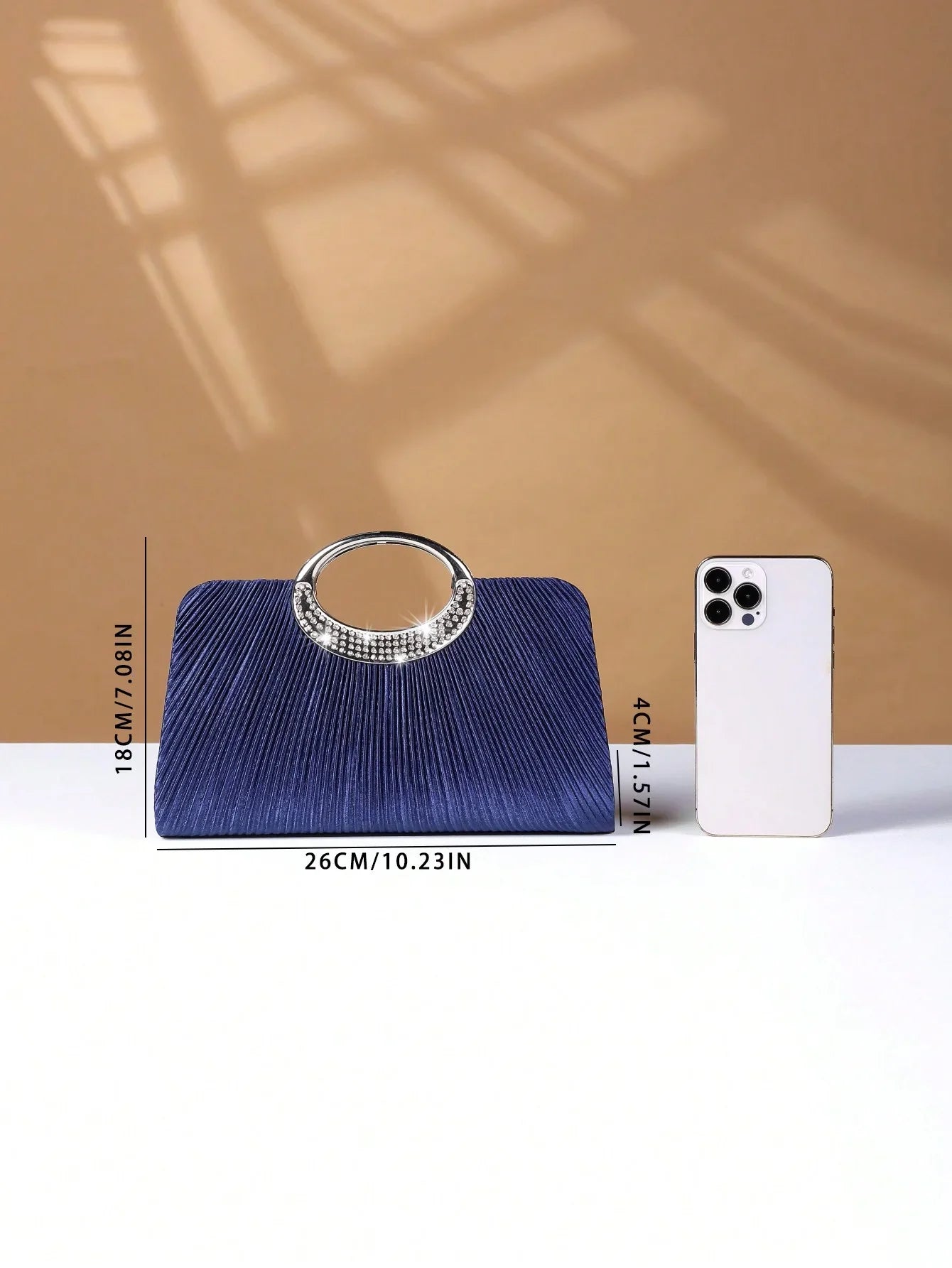 Women's Sparkling Glitter Crystal Evening Bag, Handbag And Crossbody Bag With Simple And Elegant Design, Suitable For Wedding