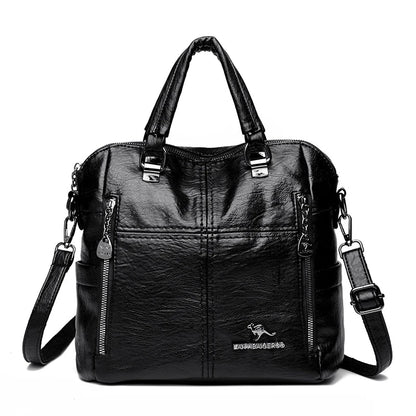 Hot Sale Of The Season New Large Capacity Women's Fashionable Casual Simple Retro Single Shoulder Crossbody Backpack Bag Zipper