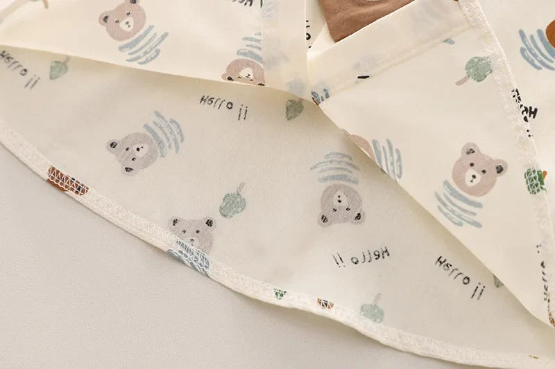 Summer Baby Boys Clothes Suit Children Casual Cartoon Bear Tie Shirt Shorts 2Pcs/Sets Kids Outfits Toddler Costume Clothing 1-5y