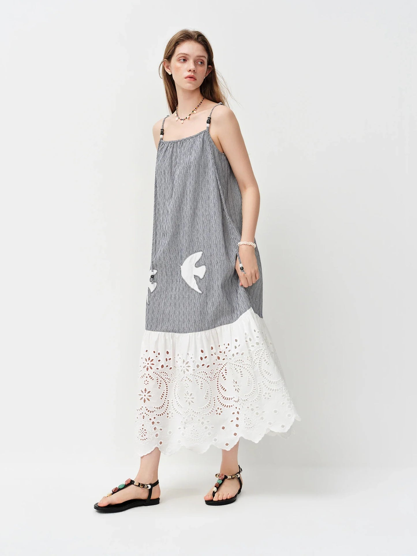 2026 Summer Women's Linen Blend Spaghetti Strap Maxi Dress - Elegant Beach Cover Up for Resort and Vacation Outfits
