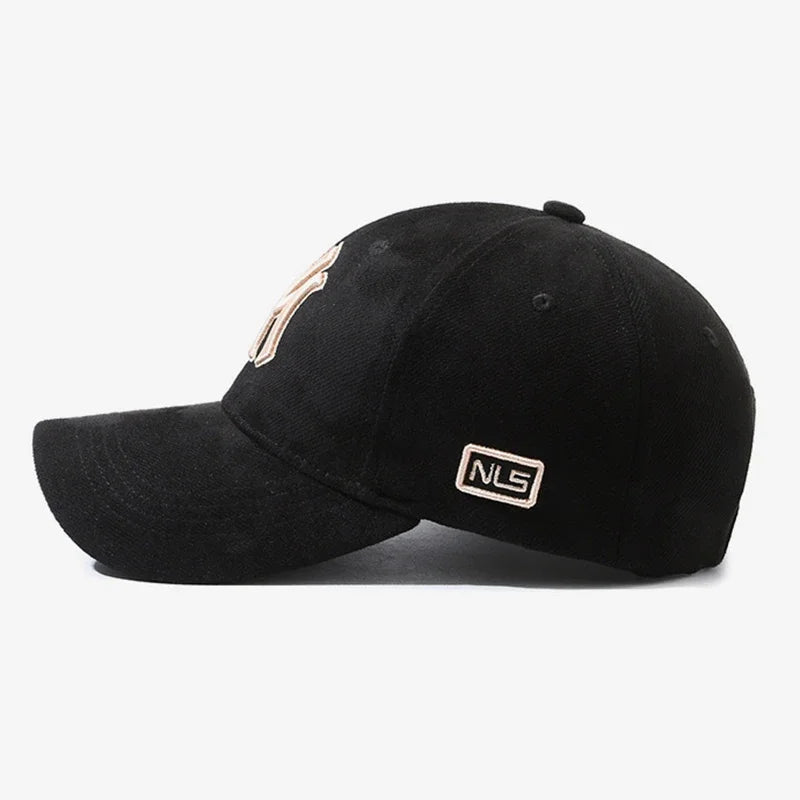 Fashion Embroidered Letters Baseball Cap for Men Women, Adjustable Unisex Couple Matching Sun Hat, Trendy Casual Duck Bill Cap