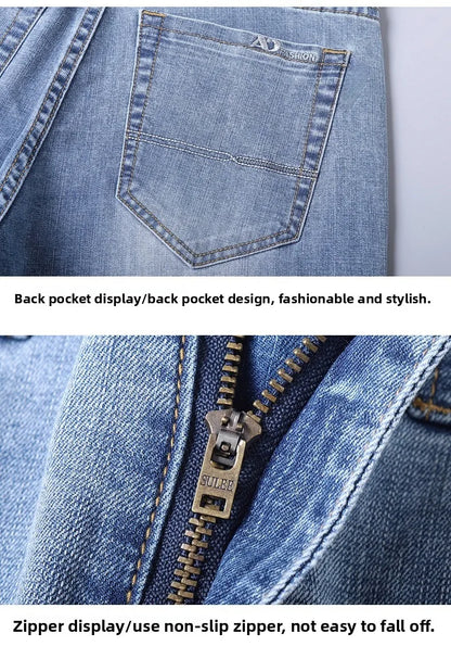 2026 Brand Best Price Comfort Straight Denim Pants Men's Jeans Business Casual Elastic Male High Quality Trousers