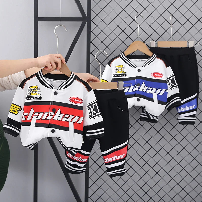 New Spring Autumn Baby Girls Clothes Children Outfits Boys Sports Jacket Pants 2Pcs/Sets Toddler Casual Costume Kids Tracksuits