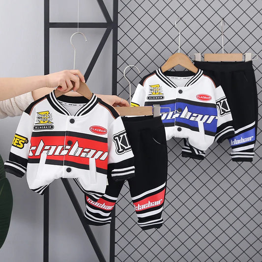 New Spring Autumn Baby Girls Clothes Children Outfits Boys Sports Jacket Pants 2Pcs/Sets Toddler Casual Costume Kids Tracksuits
