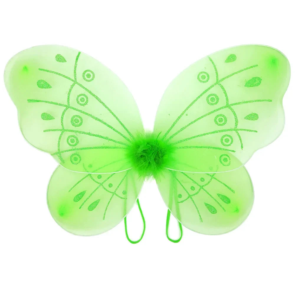 Girls Tinkerbell Fairy Dresses LED Light Up for Girls Costume Kids Cosplay Flower Fairy Princess Clothes Christmas Party Outfit