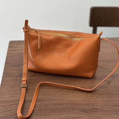 2026 New Genuine Leather Versatile Women's Small Bag Soft Cowhide Lightweight Shoulder Crossbody Bags