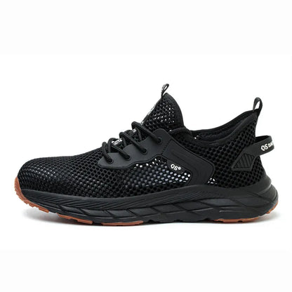 Fashion 2025 New Summer Breathable Safety Work Shoes Sneakers Comfortable Steel Toe Anti Puncture Indestructible Men Boots