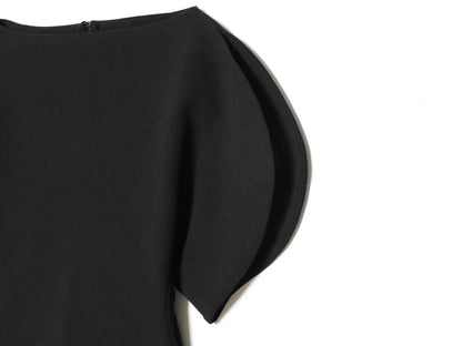 Women Casual Loose T-Shirts Asymmetrical Hem Blouse Short Puff Sleeve Shirt Elegant Woman Summer Party Vacation White Tops
