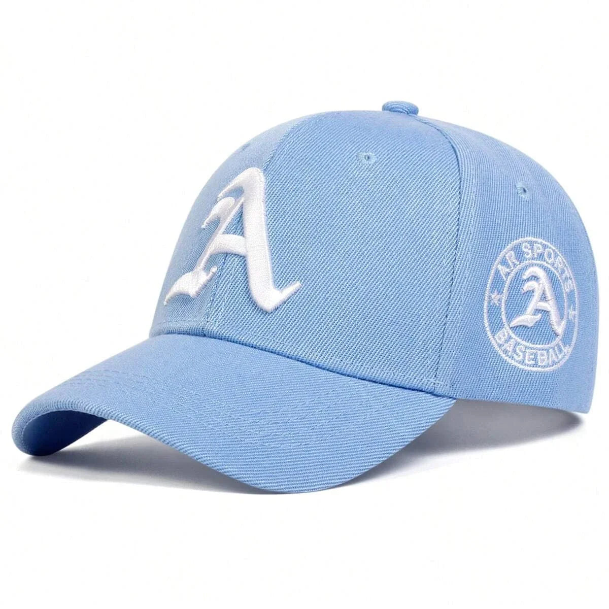 Unisex Gothic Letter A Embroidery Baseball Caps Spring And Autumn Outdoor Adjustable Casual Hats Sunscreen Hat