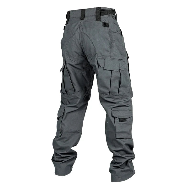 Men Military Tactics Pants Quick Dry Tactical Cargo Pants Wear-Resistant Multi-Pocket Men's Trousers Loose Combat Work Pant Male