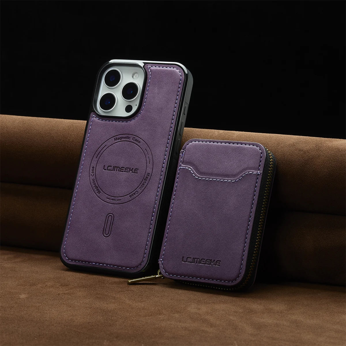 For Magsafe Magnetic Leather Phone Case for iPhone 16E 17 Air 16 15 Plus 14 13 12 11 Pro Max Wallet Card Holder Pocket Cover