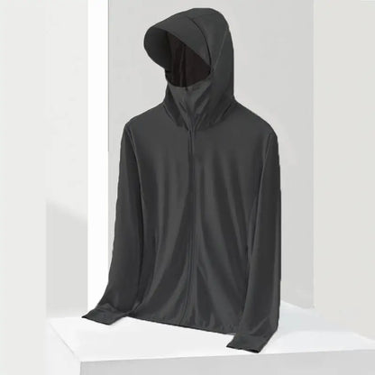 UPF50 UV Protection Ice Silk Cool Feeling Sun Protection Clothing Lightweight Breathable Fishing Jacket Outdoor Sports Shirt
