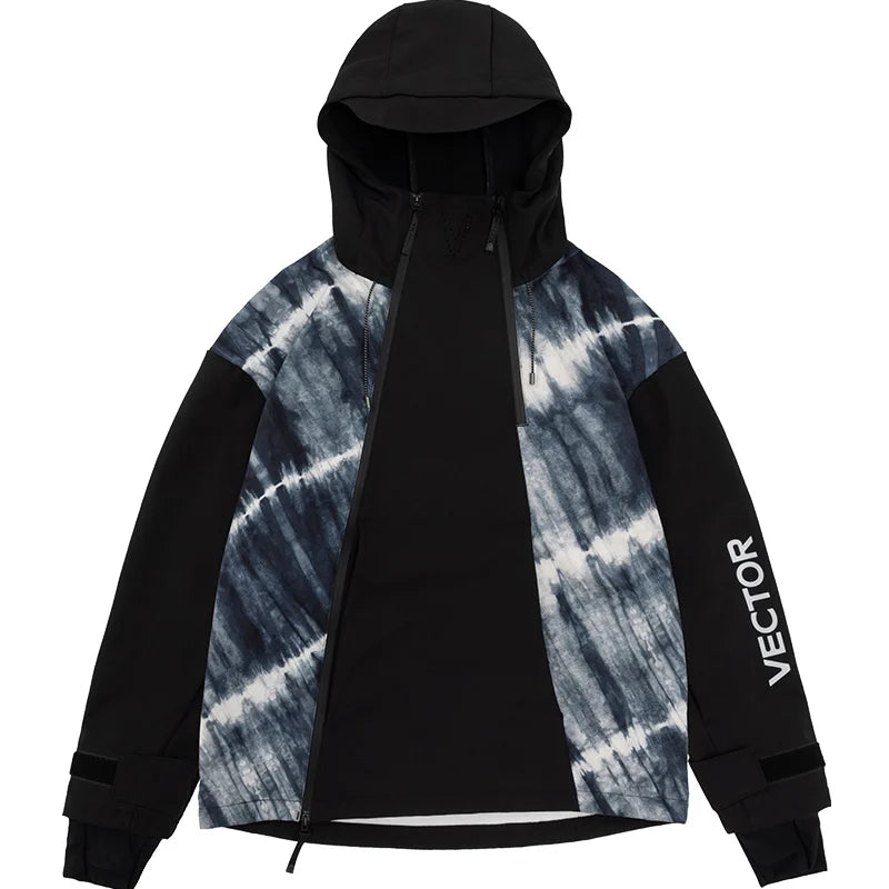 Men and Women Splicing Skiing Skiing Top Waterproof Windproof Warm Durable Indoor and Outdoor Skiing Snowboard Jacket