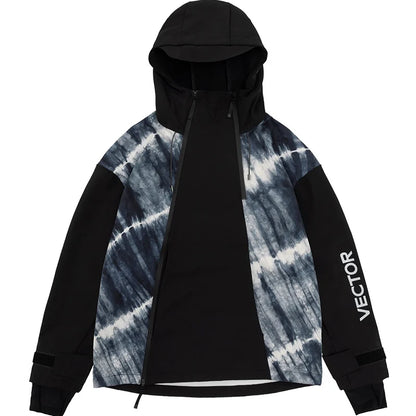 Men and Women Splicing Skiing Skiing Top Waterproof Windproof Warm Durable Indoor and Outdoor Skiing Snowboard Jacket