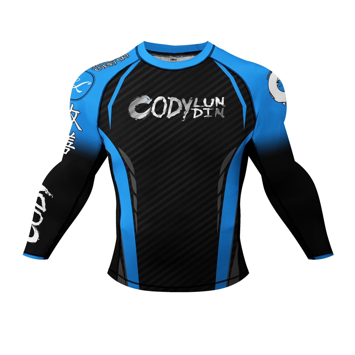 Popular Manufacturer Custom Sublimated Print Rashguard With Rubber Banding Hem Long Sleeves UV Sportswear Men Sport Gym T shirt