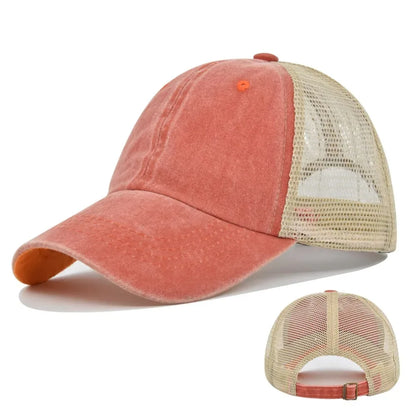 Fashion Men Baseball Cap Hot Sale Unisex Trucker Hat Multi Colors Plain Baseball Cap Women Men Washed Cotton Cap