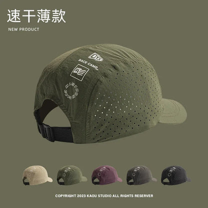 Summer 5 Panel Baseball Caps  For Men And Women Outdoor Camping Cap  Sun Protection Quick-Drying Running Hat Breathable Golf Hat