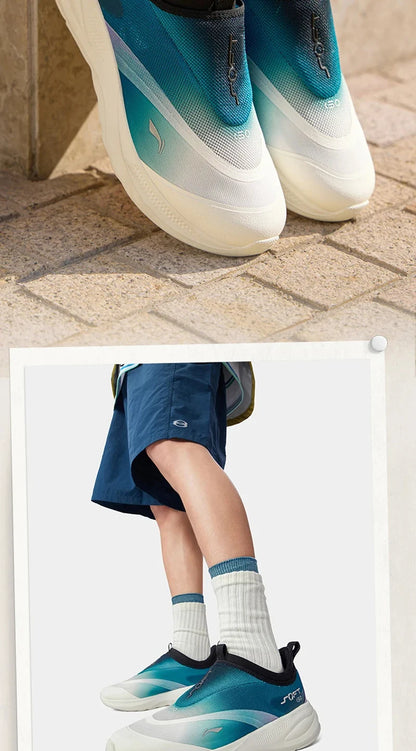 Men's SOFT GO 2 Walking Shoes COMFOAM Slip-on Soft Thick Heel LiNing Comfortable Wearable Sports Casual Shoes AGLV005
