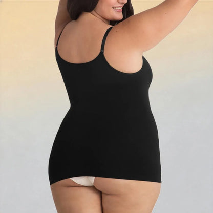 High Quality Women Seamless Cami Single Layer Adjustable Straps Scoop Neck Comfort Body Control Shaping Tank Top