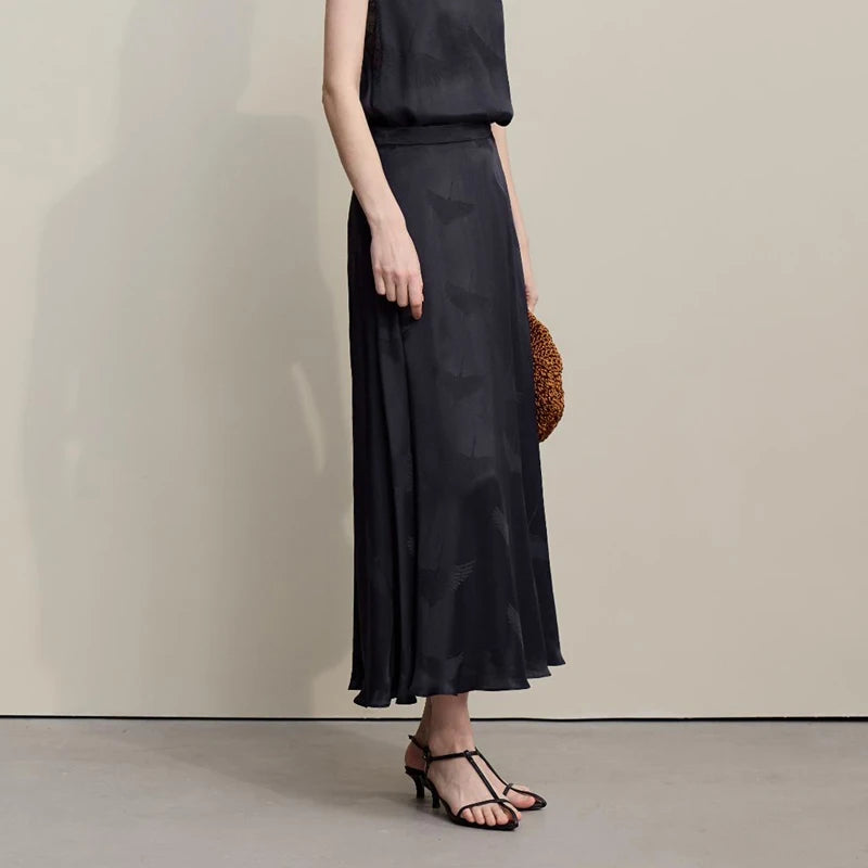 Long Skirts For Women 2026 Spring New Elegant Chinese Style Jacquard Skirt Women's Casual Loose Umbrella Skirt 12651008