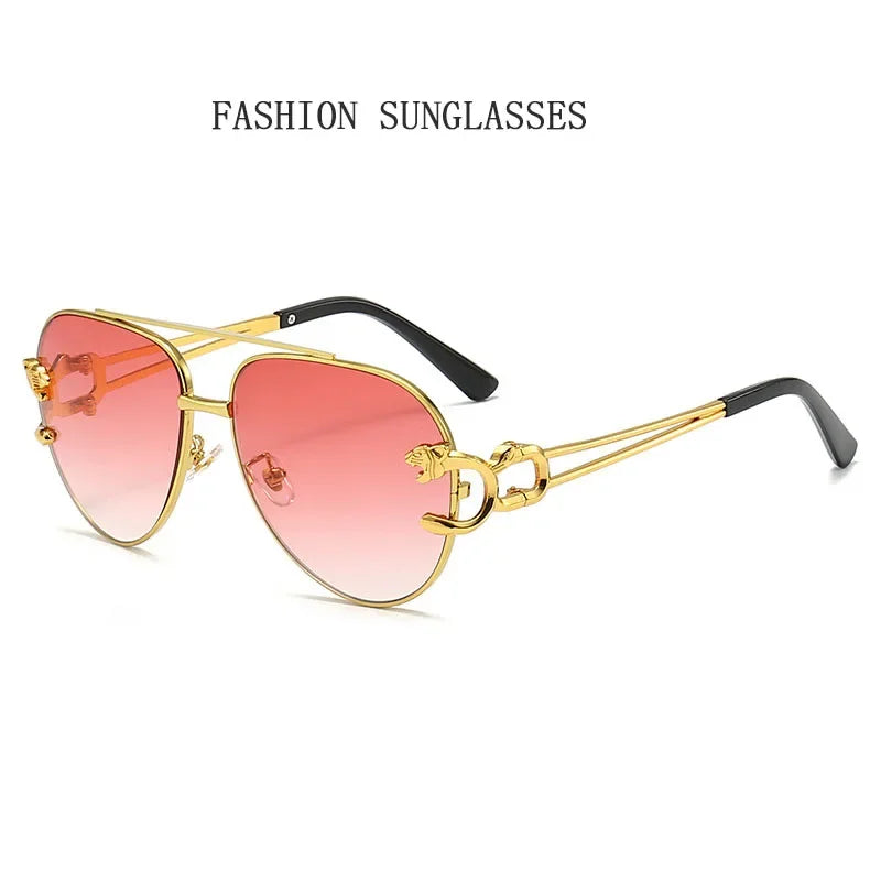 Luxury Sunglasses Women 2025 Fashion Glasses Vacation Oval Sunglass Luxe Femme Lunette Soleil Femme Lentes De Sol Mujer Vintage