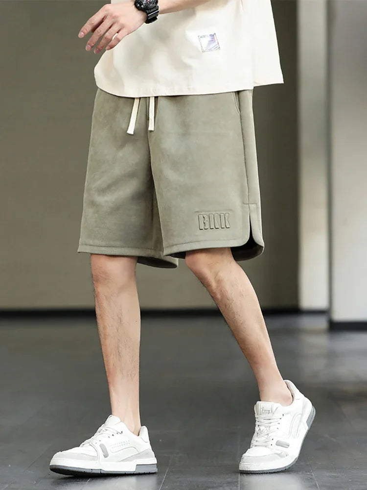 2024 New Summer Men's Shorts Drawstring Baggy Sweatshorts Male Wide Short Pants Sweatpants Streetwear Plus Size 8XL