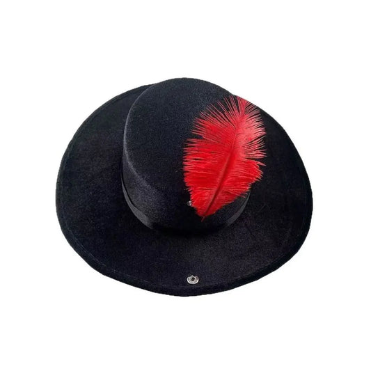 Wide Brim Gentleman Fedoras Hats Feather Decor Topper Hat Vintage Fedoras Hats Flat Top Elegant 1920s Jazz Hat Stage Performance