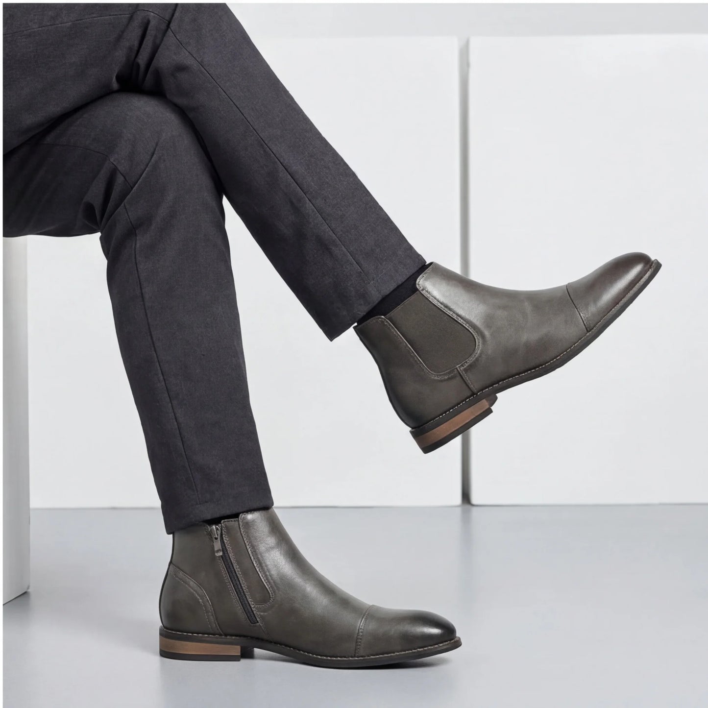 Boots Men Comfortable Fashion 2025 Brand Boots Leather