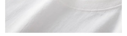 Men's 260G Long Sleeve T Shirts 2025 Spring Pure Cotton Solid Color Basic Crew-Neck Undershirt Men's Loose Tops 11 Color