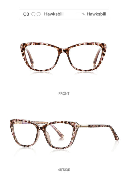 Simple Classic Butterfly Personalized Design Women's Anti-Blue Light Reading Glasses Customizable Prescription  PFD2233