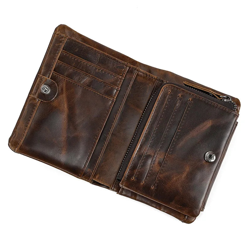 Portefeuille de luxe de marque de créateur pour homme, porte-cartes en cuir véritable souple, petit porte-monnaie pour pièces de monnaie et cartes de crédit, portefeuilles masculins à glisser dans les poches.