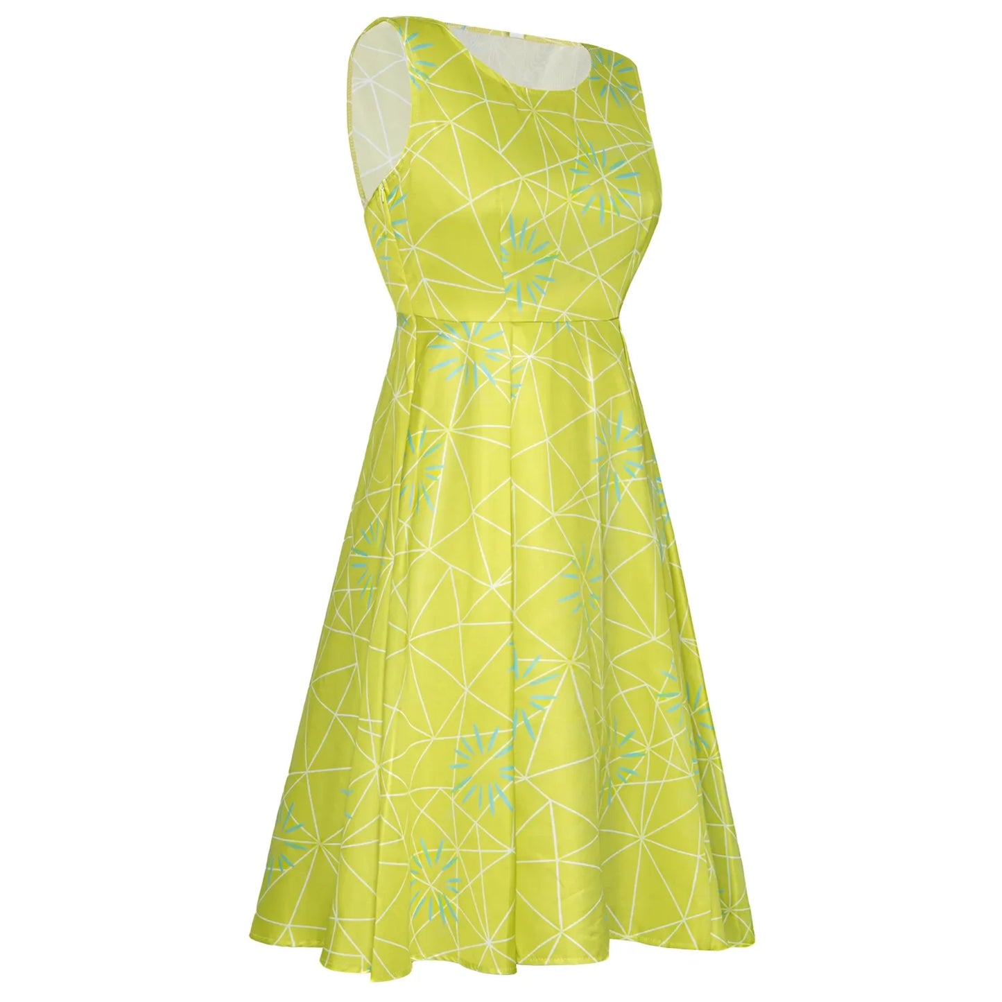 Movie Inside Out Joy Inspired Skater Dress Joy dress Joy Outfit Birthday Costume Inside Out Disgust Inspired Skater Dress Up