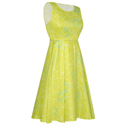 Movie Inside Out Joy Inspired Skater Dress Joy dress Joy Outfit Birthday Costume Inside Out Disgust Inspired Skater Dress Up