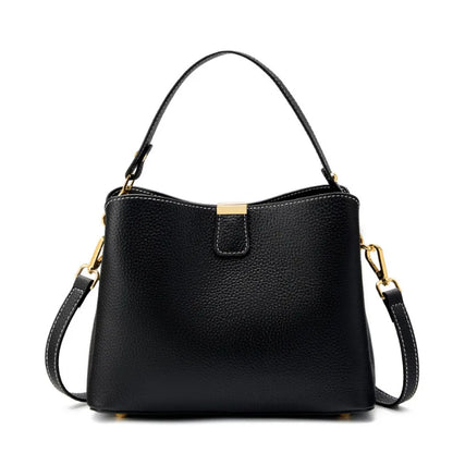 Genuine leather woman bag shoulder bag Handbags crossbody bag luxury designer minimalism bag Cattle leather grey