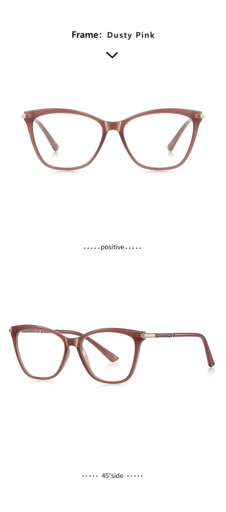 Classic Minimalist Geometric Design Fashionable Anti-blue Light Reading Glasses Customized Prescription Available LS211