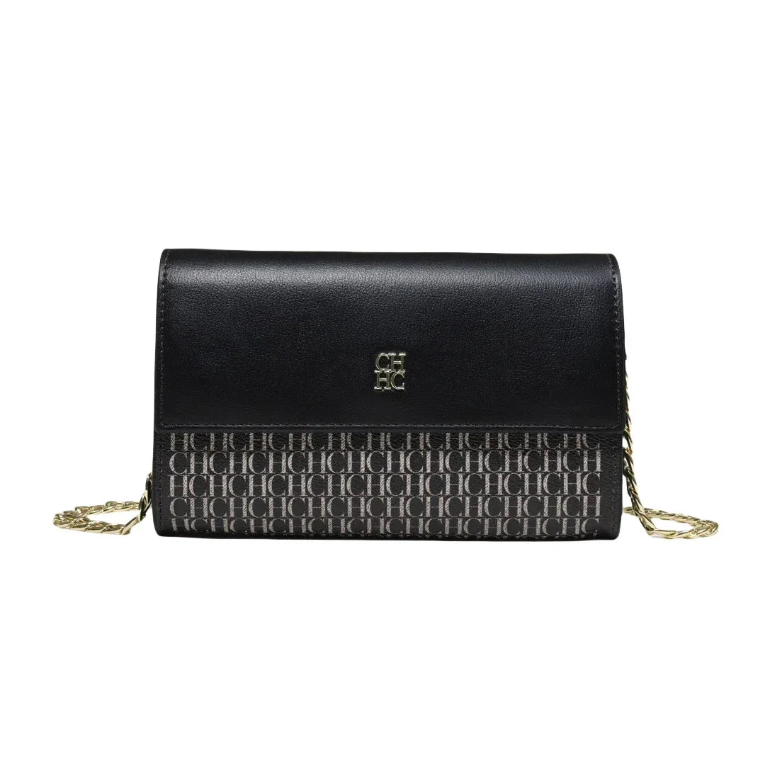 Crossbody Bag Embossed Logo Chain Shoulder Bag Flap Handbag For Women Daily Use Party Night Out Shopping Travel Casual