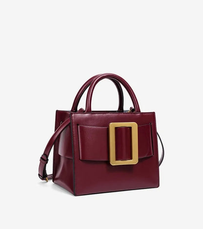 Chic Buckle Handbag Women 2026 New High Quality Trend Exquisite Luxe Shoulder Bag Distinctive Design Faux Leather Crossbody Bag