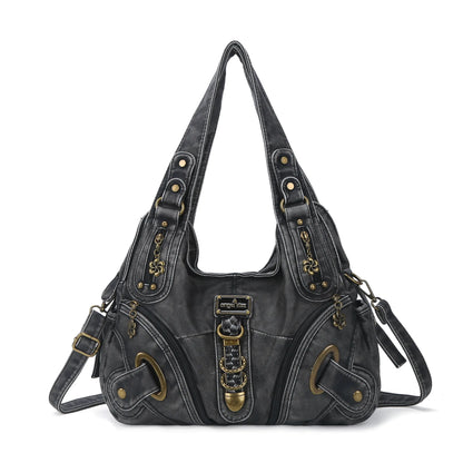 Women Handbags Fashion Leopard Shoulder Bag Large Tote Top-handle Shopping Pack Multifunctional Satchel Lady Hobos  Big Purse