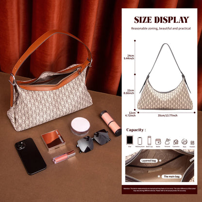 Fashion Classic Retro Women's Handbag 2025 Autumn/Winter Business Commuter Large Capacity Leisure Bag Shoulder Bag