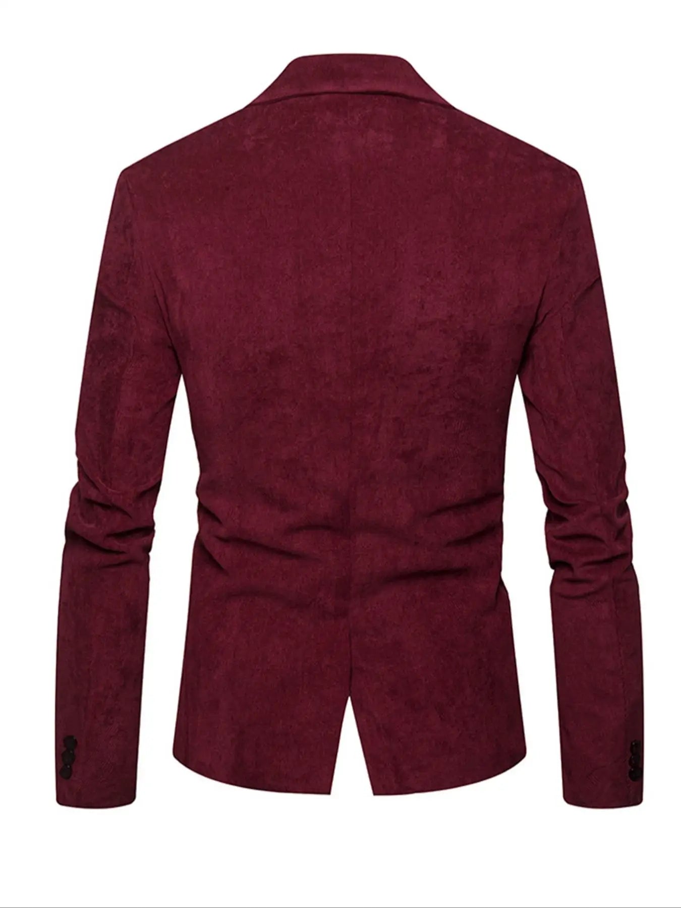 Men's Corduroy Blazer Jacket Medium Thick Business Suit Spring & Fall Season Fitted Design Woven Fabric Style